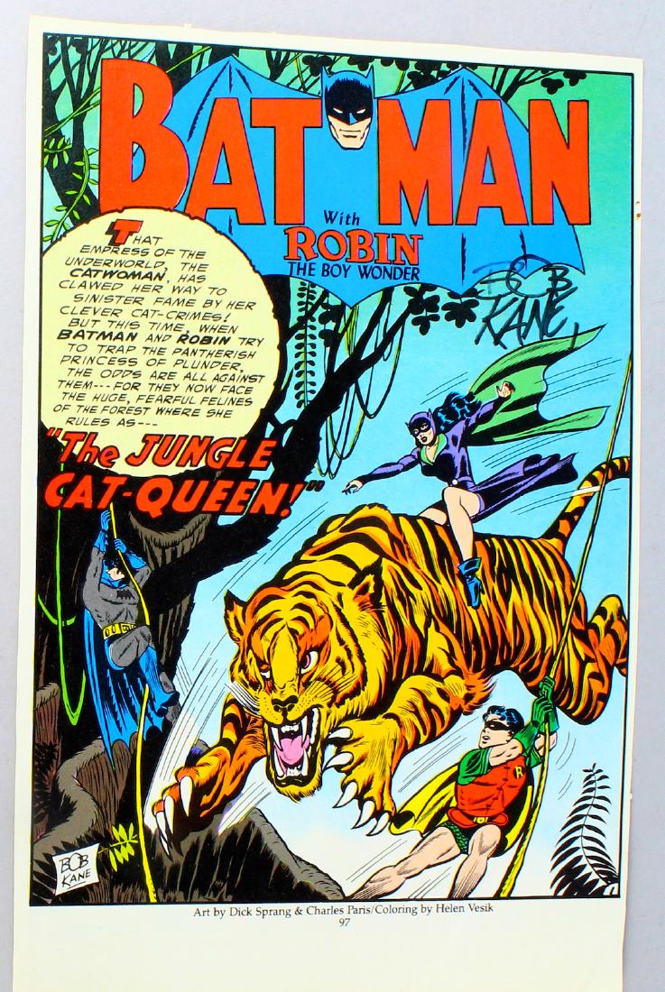 Bob Kane Signed Batman Comic Book Page (1 of 1)