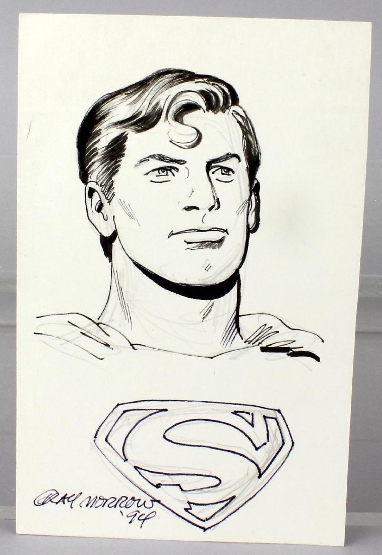 Gray Morrow Superman Signed Drawing DC Comics (1 of 1)