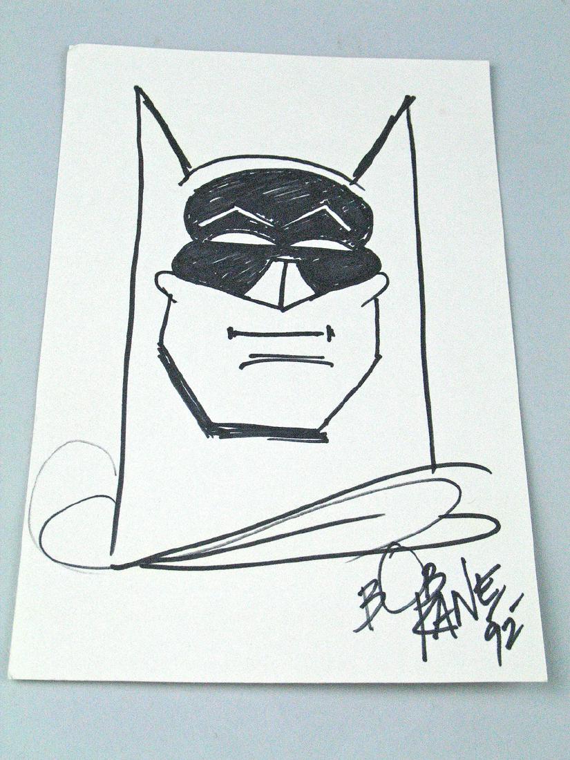 Bob Kane Batman Hand Drawn Signed (1 of 2)