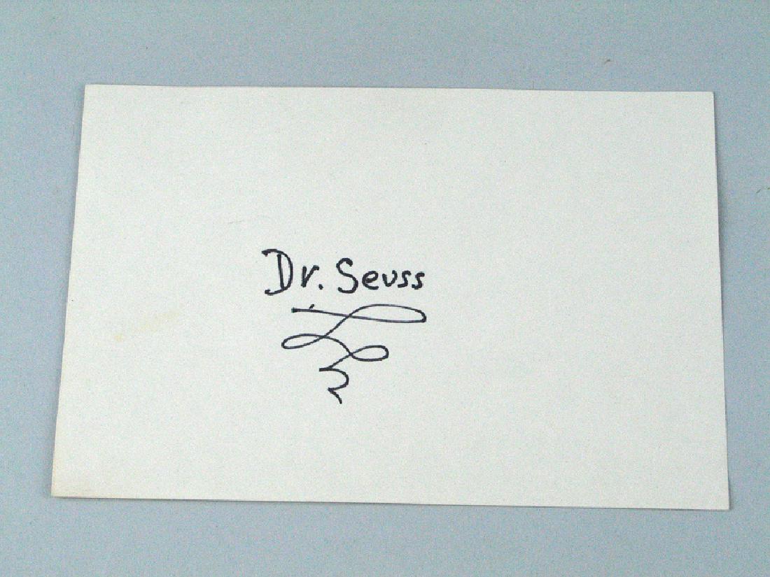 Dr Suess Signed Postcard (1 of 2)