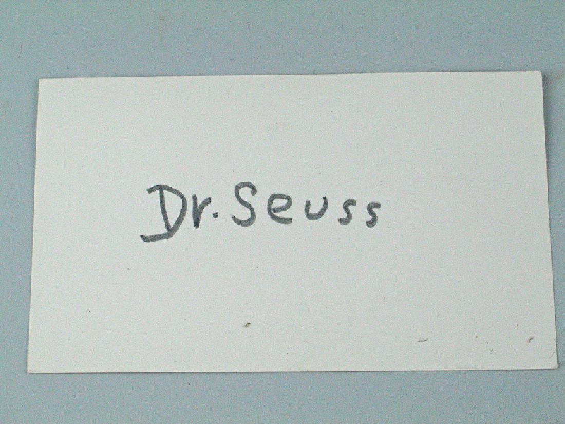 Dr Suess Hand Signed Postcard (1 of 2)