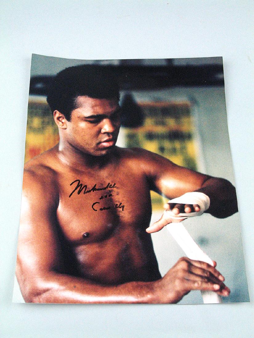 Muhammad Ali Cassius Clay Signed 8 x 10 (1 of 2)