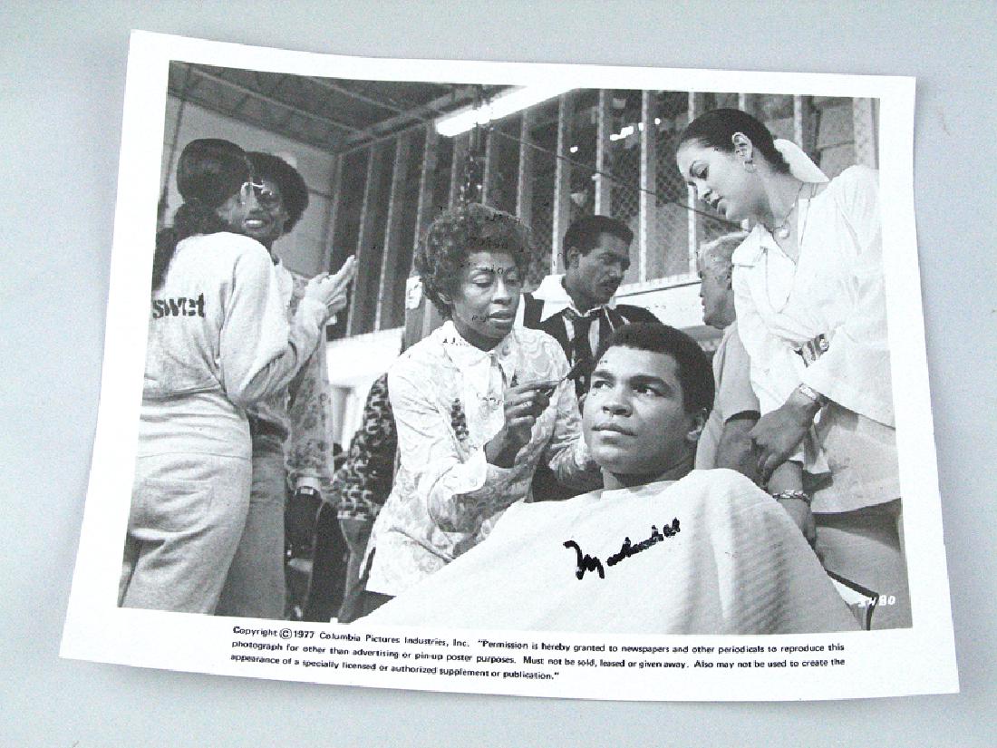 Muhammad Ali Signed 8 x 11 Promo Still: Muhammad Ali Signed 8 x 11 Promo Still, Columbia Pictures All autographs & signed ephemera presented here is from the Cordelia Platt autograph collection. Highly regarded in the autograph industry, Co