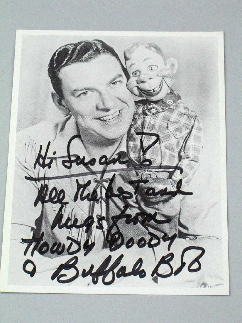 Howdy Doody Buffalo Bob Signed 5 x 4 (1 of 2)