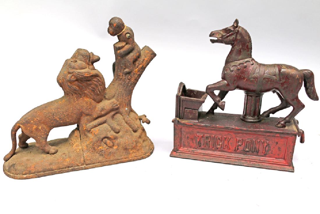 Shepard Hardware Trick Pony and Mechanical Bank Lot (1 of 3)