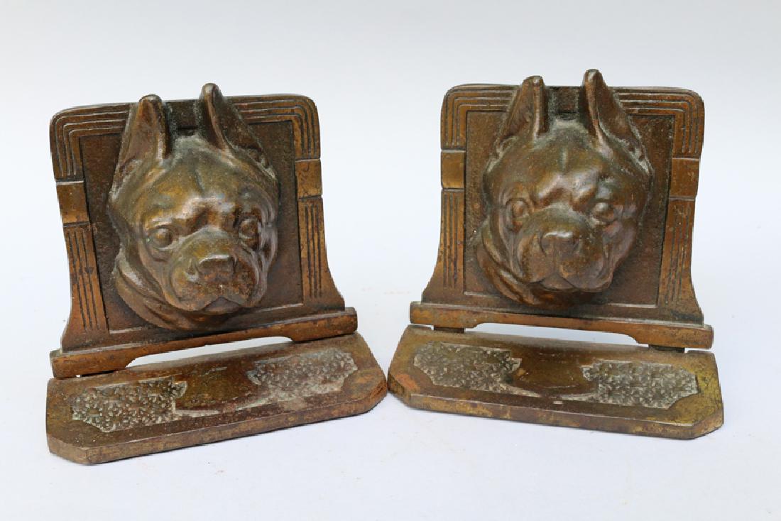 Cast Iron Boston Terrier Bookends (1 of 2)
