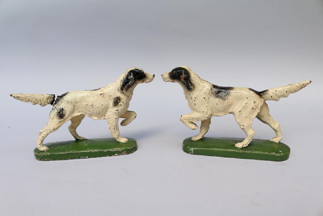Hubley Pointer Door Stops: Hubley Pointer Door Stops, 5 inches, damaged tail
