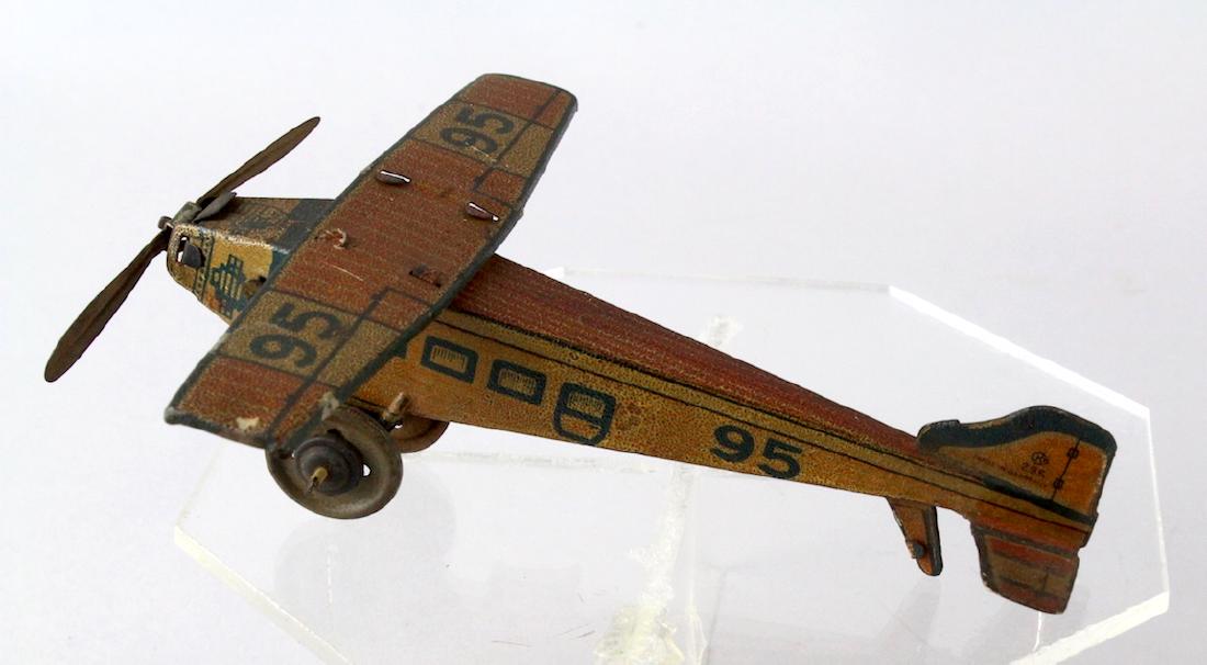 Kellermann CKO German Tin Airplane Penny Toy (1 of 5)