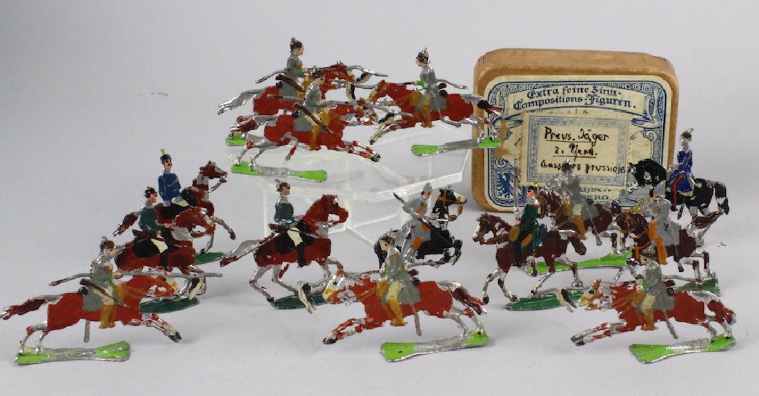 Heinrichsen German Tin Flats Prussian Hunters (1 of 4)