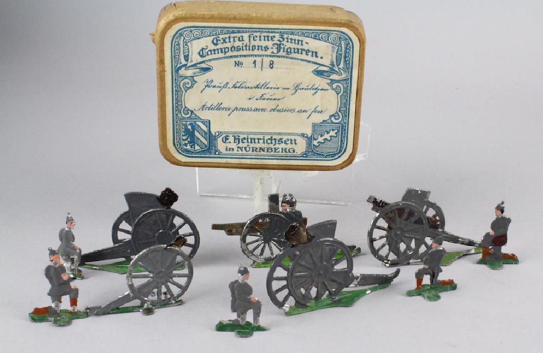 Heinrichsen German Tin Flats Cannons/Caissons (1 of 2)