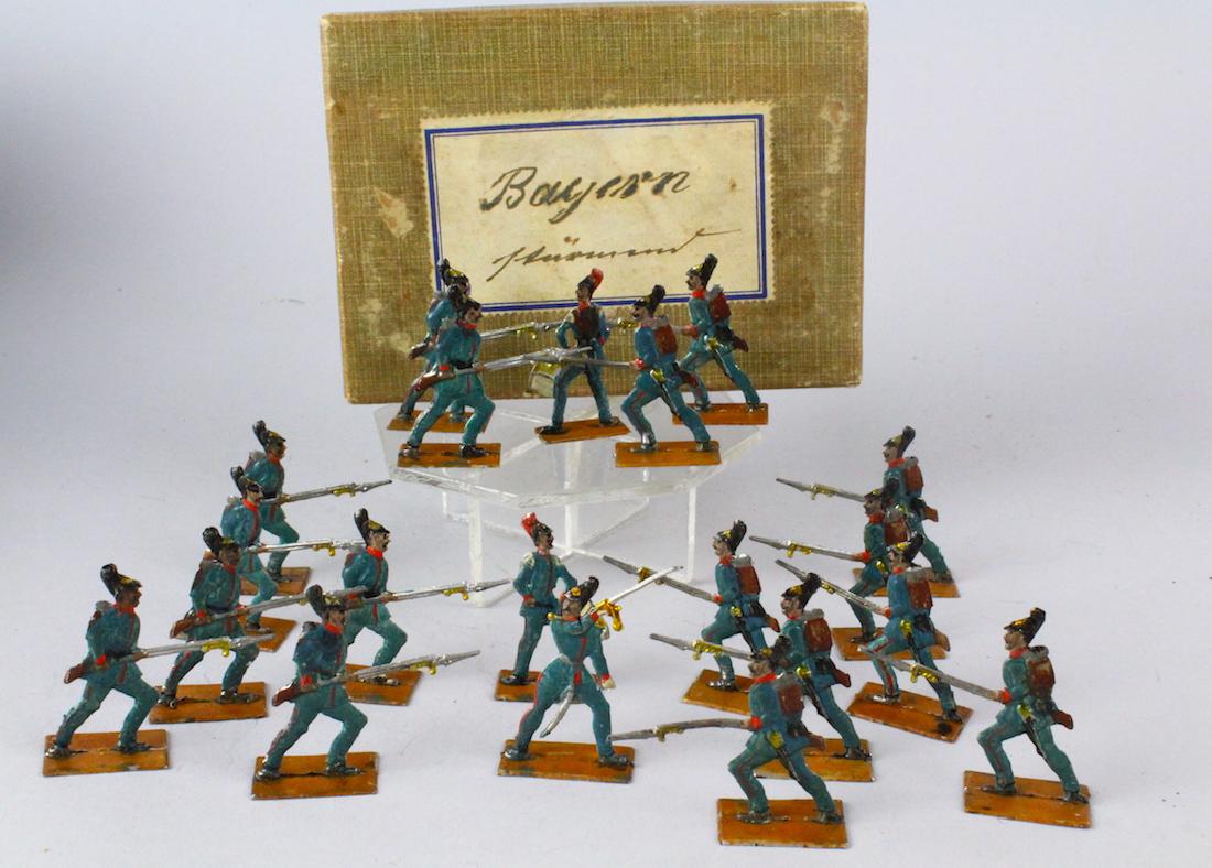 Early German Tin Flats Bayern Spanish? Infantry (1 of 2)