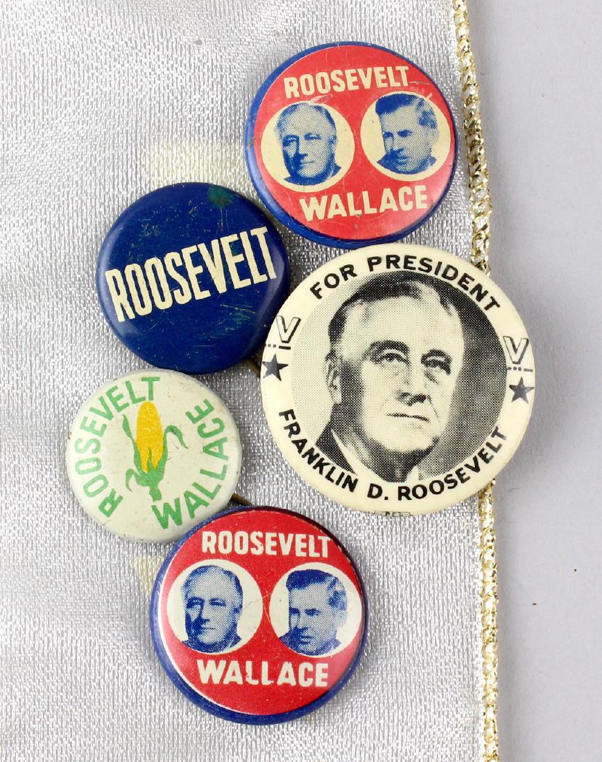 1940 Roosevelt Wallace Campaign Buttons (1 of 2)
