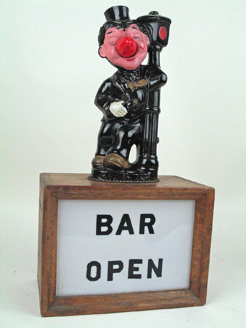 Bars Open Mid Century Light Up Sign (1 of 3)