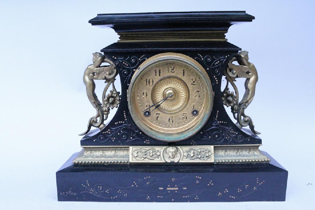 1890s Ansonia Figural Ornate Table Clock (1 of 2)