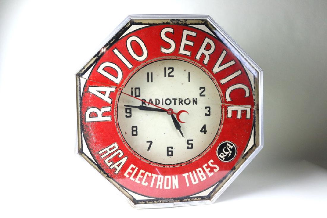 RCA Radio Service Neon Advertising Clock (1 of 3)