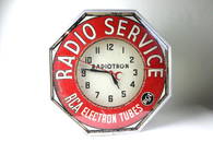 RCA Radio Service Neon Advertising Clock