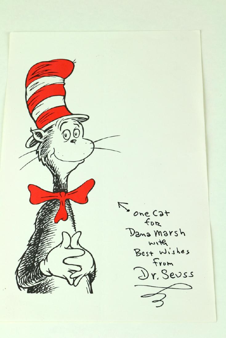 Dr Seuss Signed Book Page (1 of 2)
