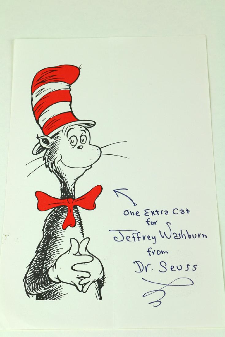 Dr Seuss Signed Book Page (1 of 2)