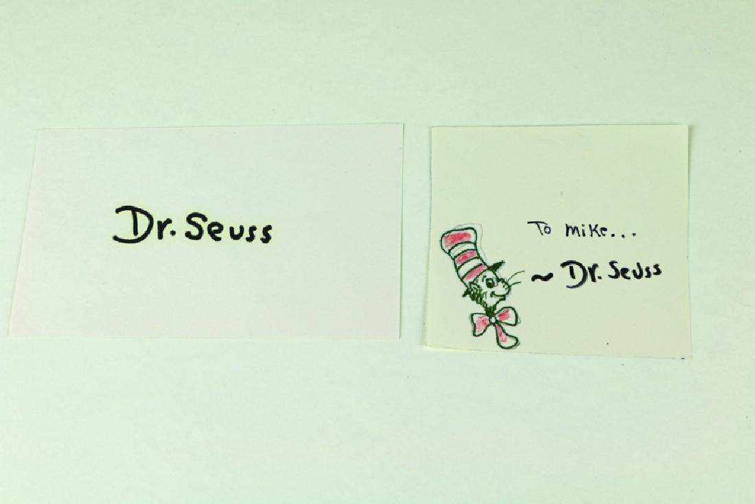 Dr Seuss Signed Hand Drawn Lot (1 of 3)