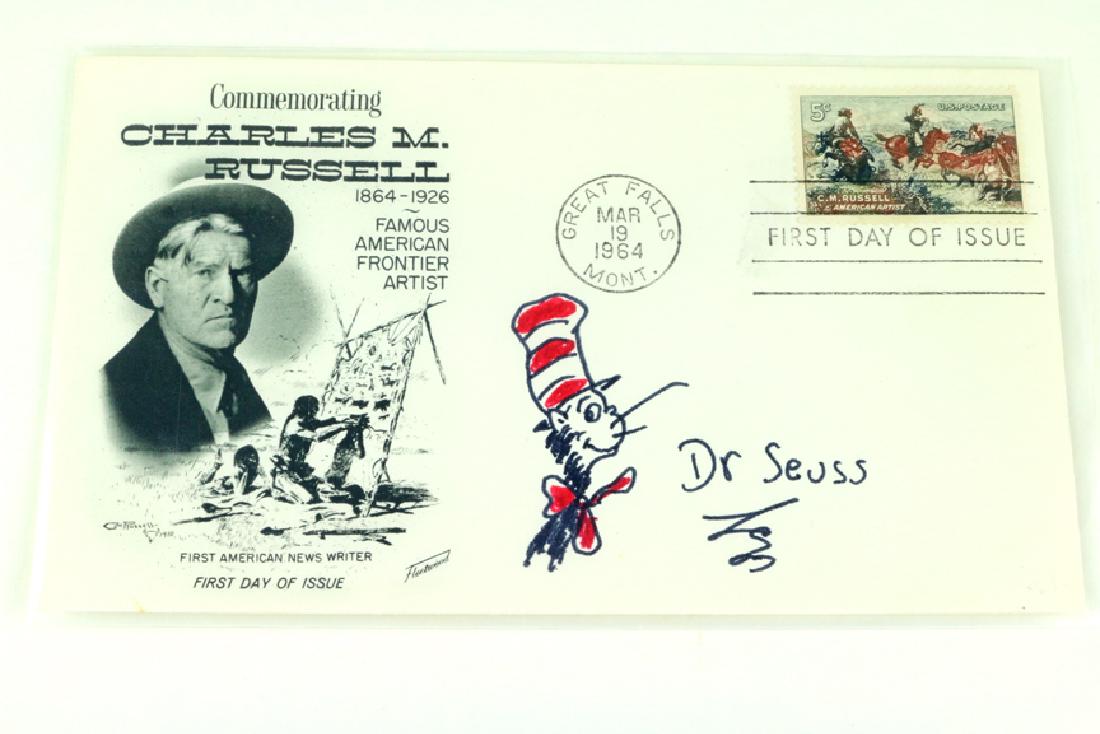 Dr Seuss Hand Signed Hand Drawn Cartoon (1 of 2)