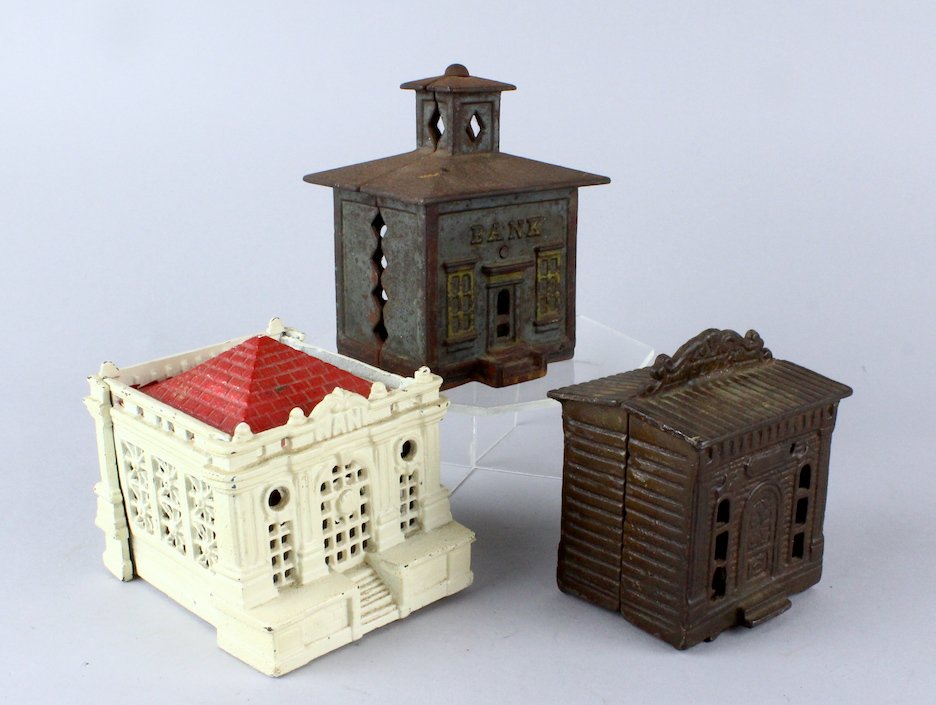 Three Cast Iron State Banks (1 of 3)