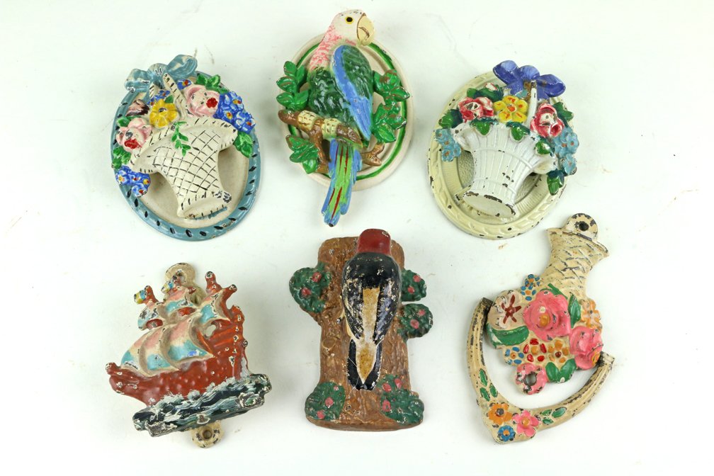 Cast Iron Floral Bird Door Knockers (1 of 2)