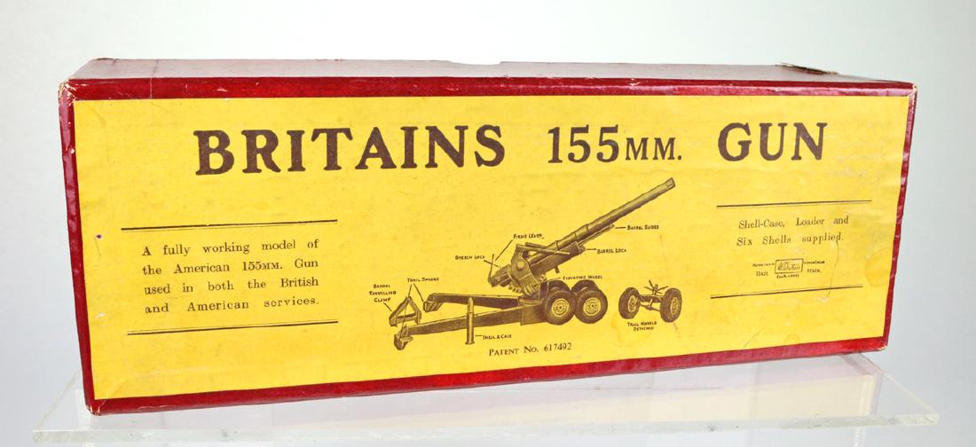 Britains 155mm Gun In Box: Britains 155mm Gun In Box, 12 inches