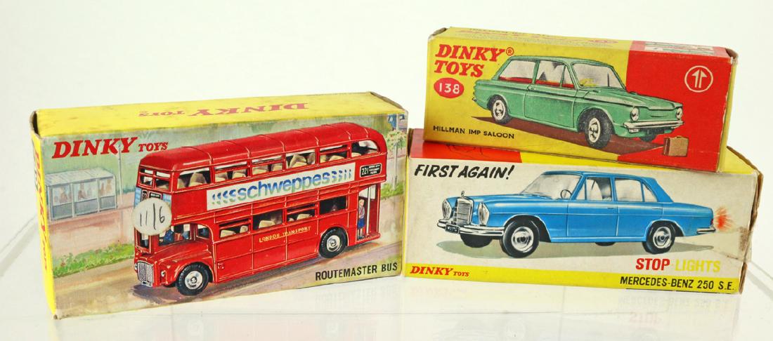 Dinky Boxed Mercedes, Hillman & Bus Lot (1 of 3)