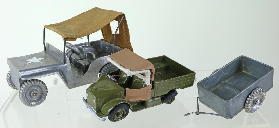 Britains Army Transport Jeep Lot: Britains Army Transport Jeep Lot, 3, 4, 5, 6 inches