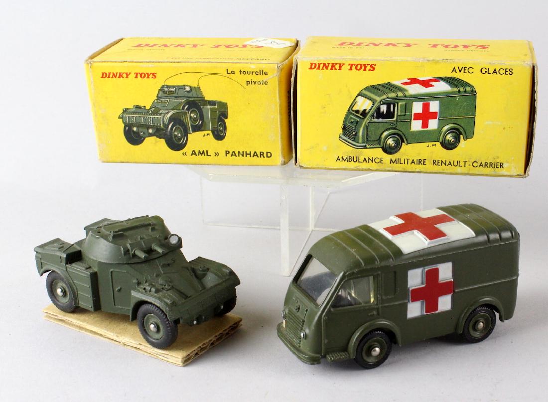 Dinky Panhard & Renault Ambulance Carrier & Box (1 of 3)