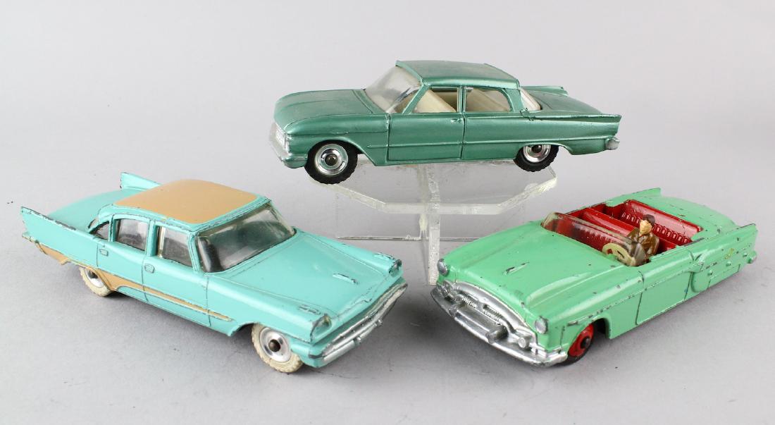 Dinky 1950s Ford Fairlane, Packard, DeSoto (1 of 4)