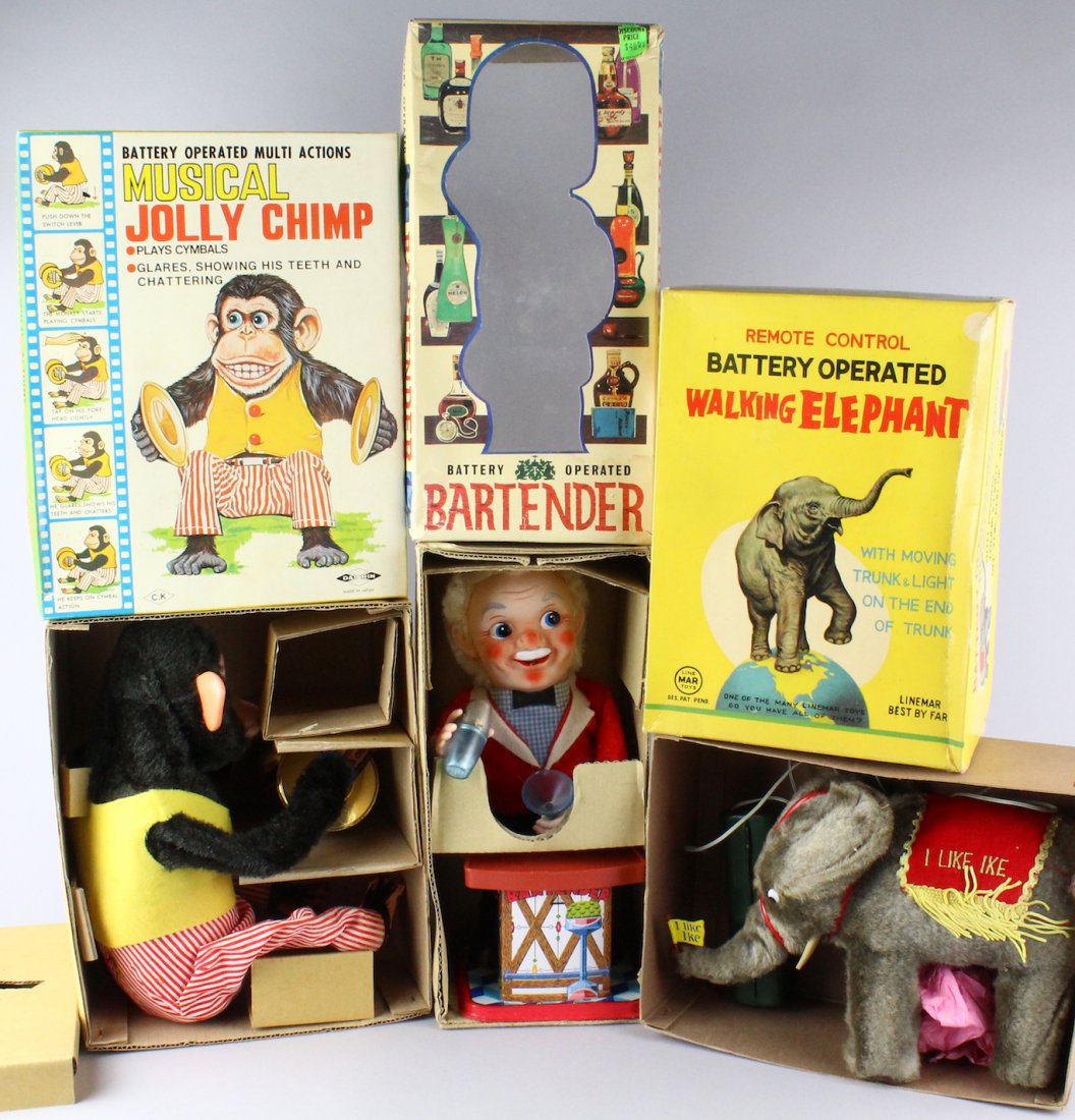 3 Mint Battery Ops In Box Linemar & Chimp & Rosko (1 of 4)