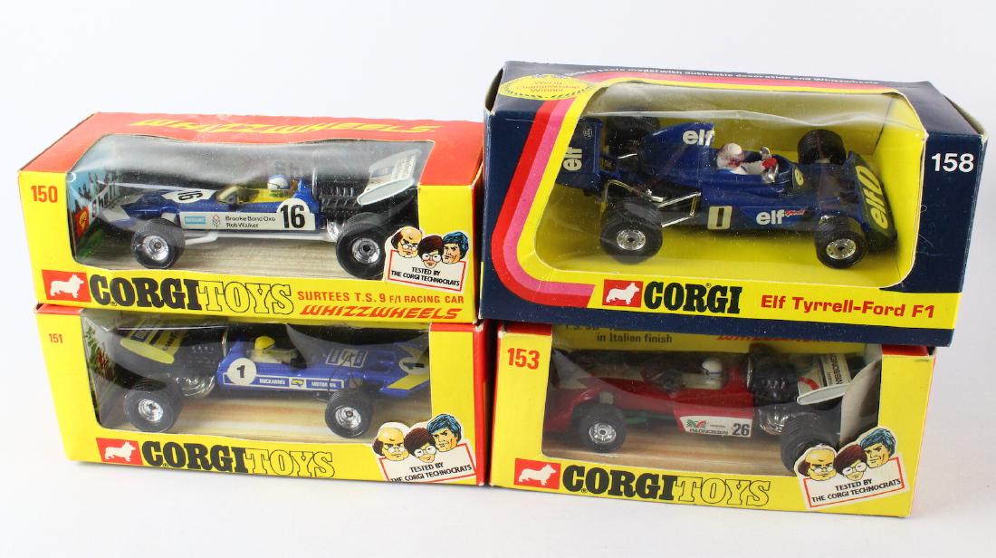 Corgi Toys 4 Race Cars Mint in Box (1 of 4)