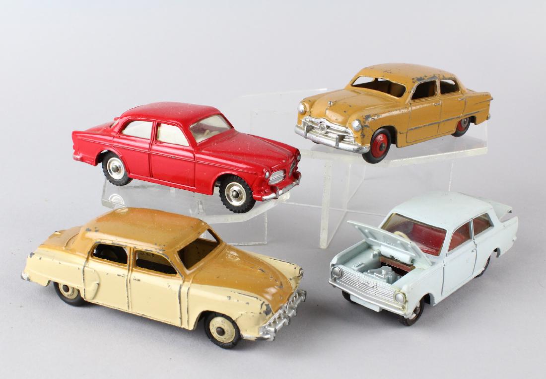 4 Dinky Cars Studebaker, Ford, Volvo, Vauxhall (1 of 3)