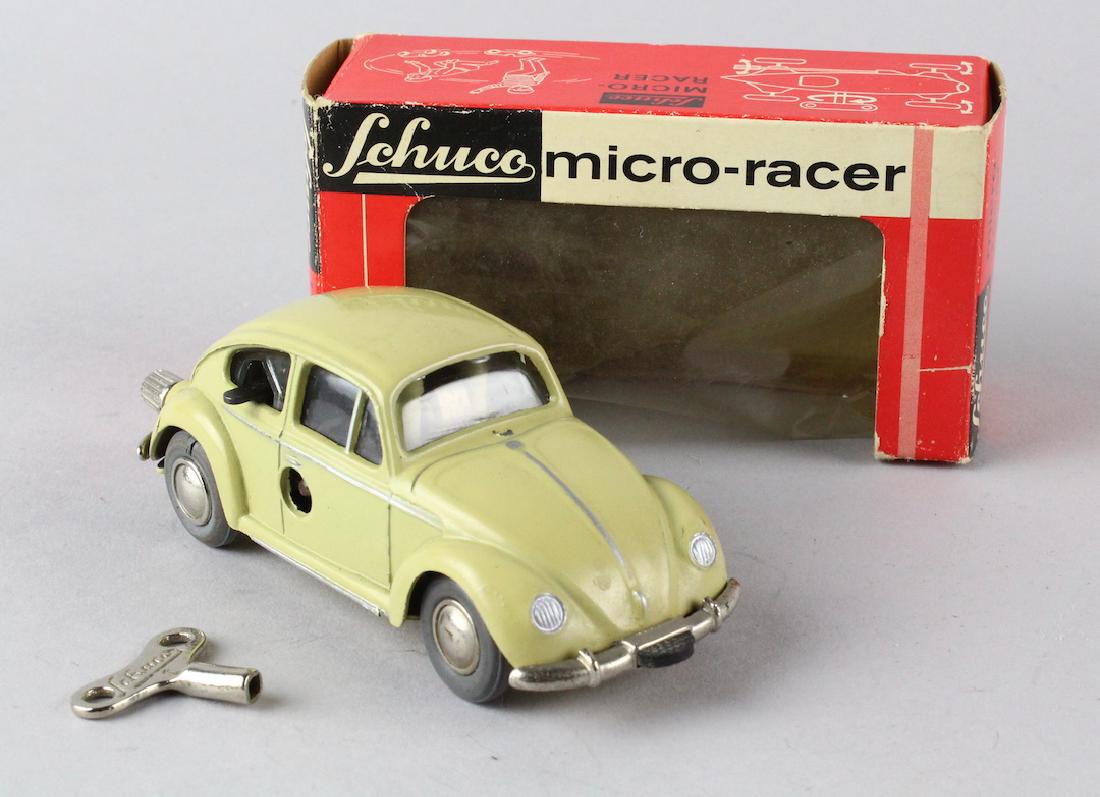 Schuco German Volkswagen Micro-Racer in Box: Schuco German Volkswagen Micro-Racer in Box with the Schuco key. Near mint working wind up made in Germany.