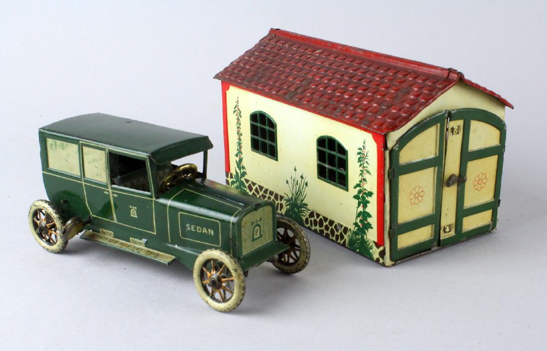Lehmann German Tin Car & Garage (1 of 5)