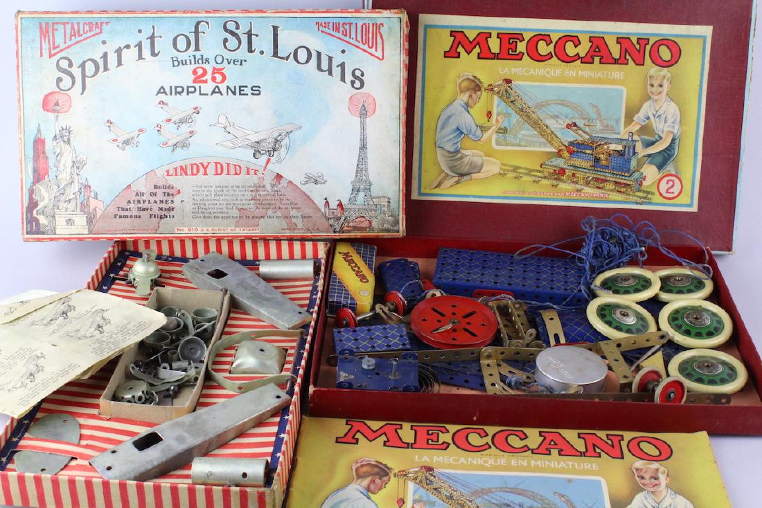 Metalcraft Spirit of St. Louis & Meccano Car Set (1 of 4)