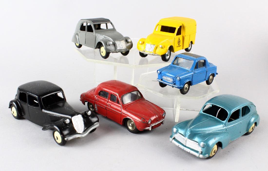 6 French Dinky Cars (1 of 3)