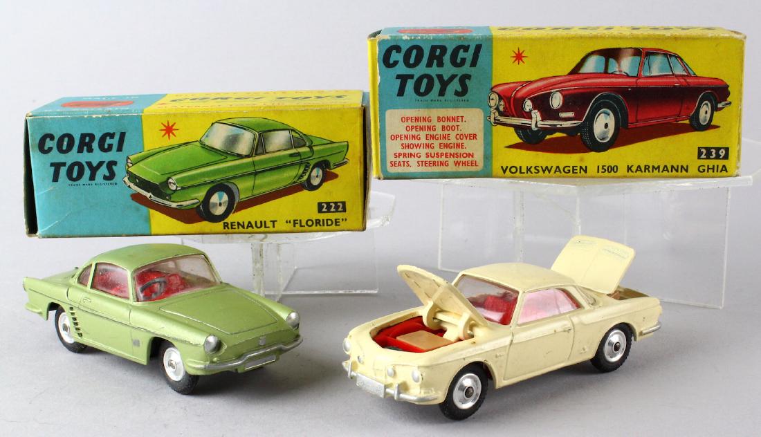 Corgi Renault Floride #222 Volkswagen Karmann Ghia 239 (1 of 3)