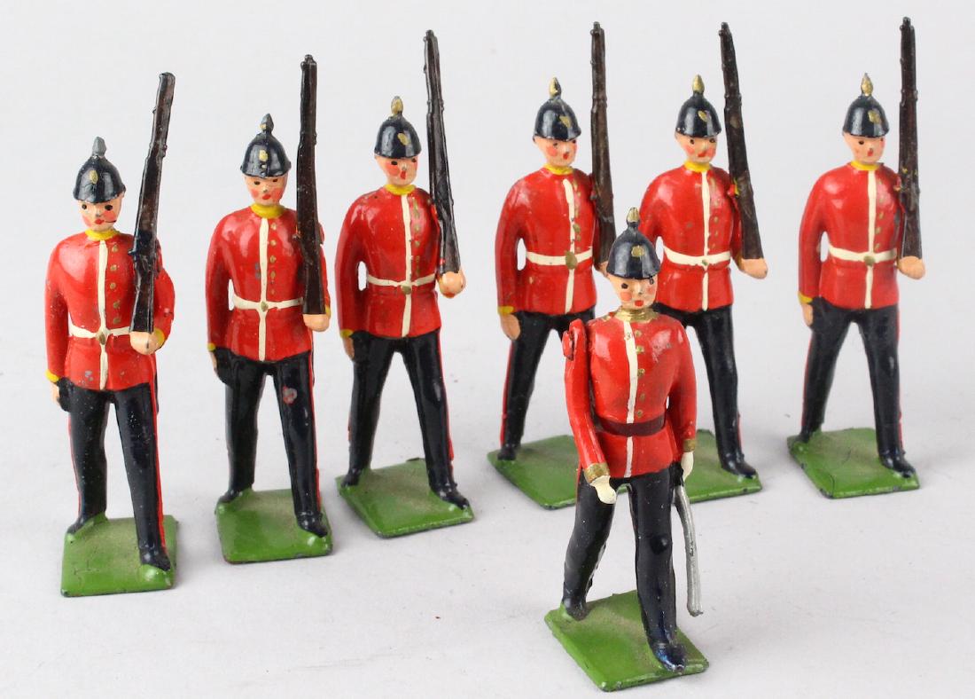 Britains From Set #36 Royal Sussex Infantry: Britains From Set #36 Royal Sussex Infantry with officer