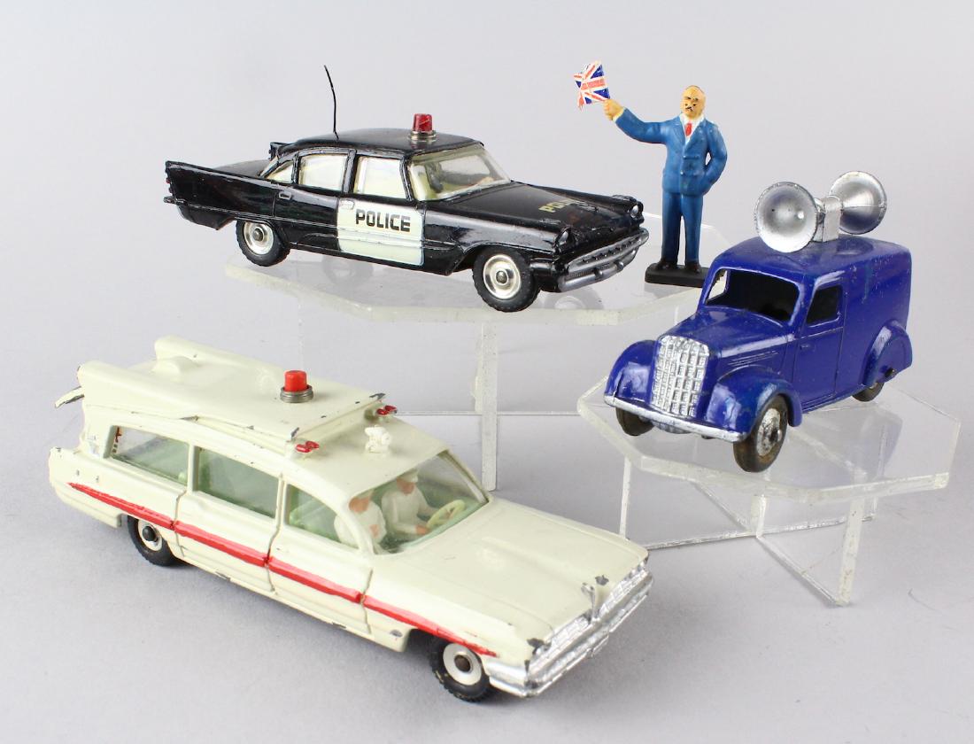 Dinky Ambulance, Megaphone Van, Police Car (1 of 2)