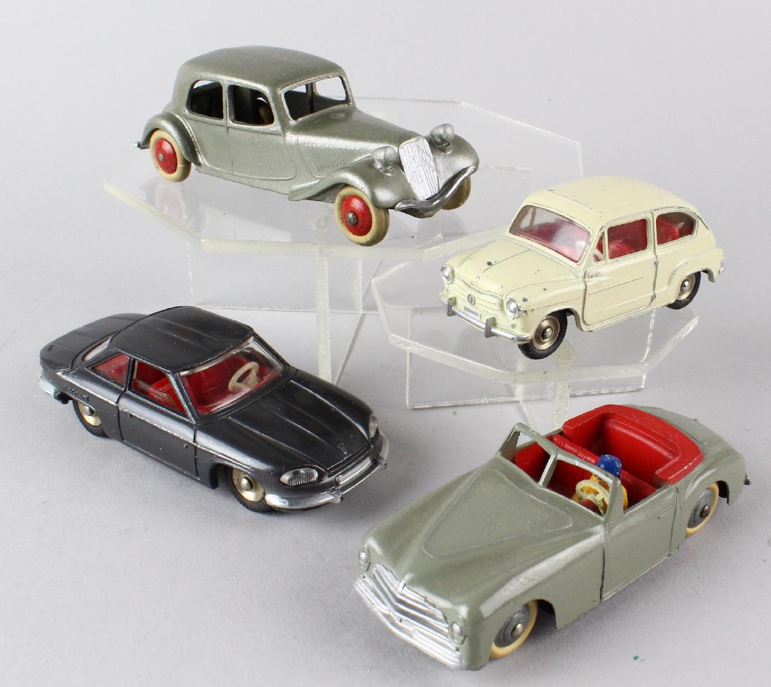 4 French Dinky Cars (1 of 4)