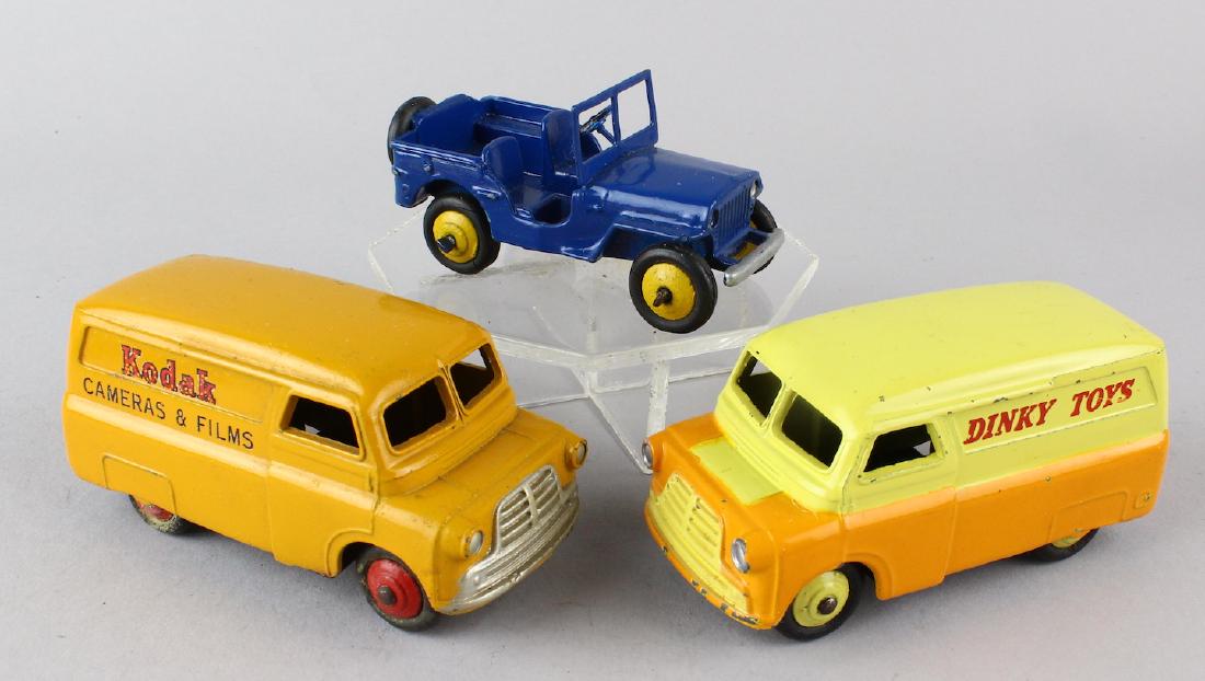 Dinky Kodak & Dinky Toys Bedford Van & Jeep (1 of 3)