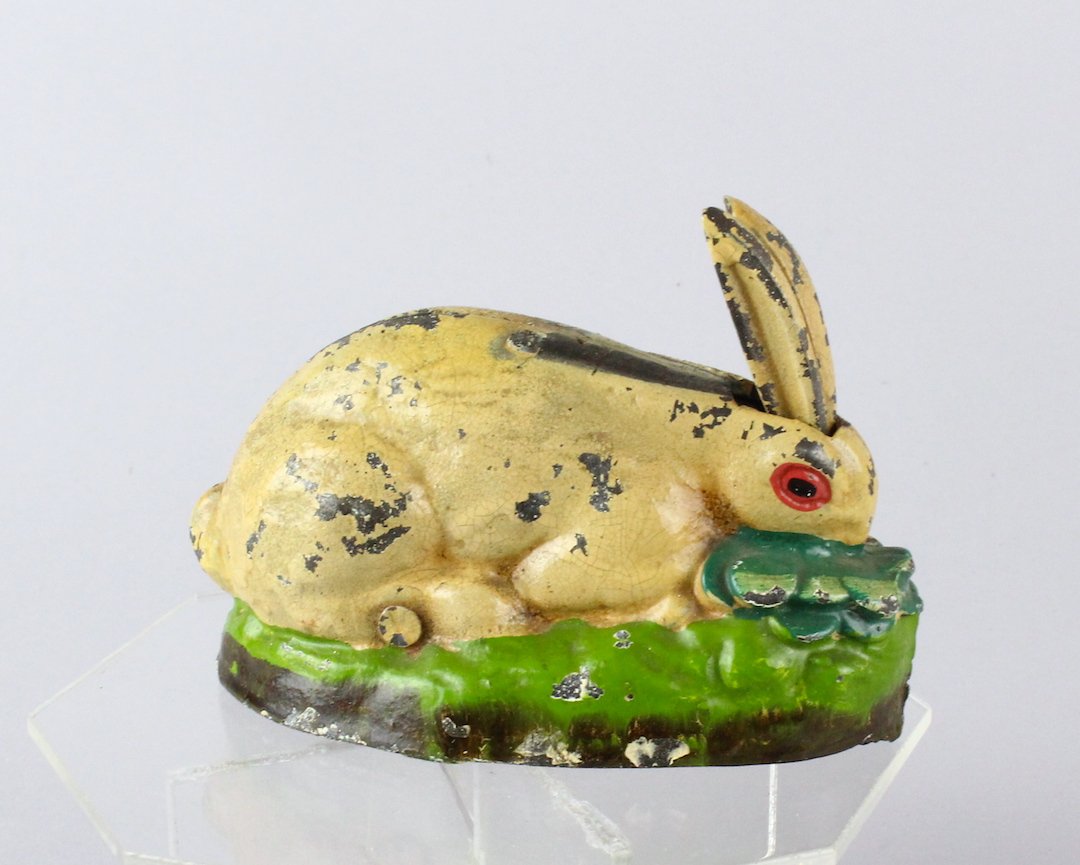Rabbit In Cabbage Mechanical Bank by Kilgore (1 of 4)