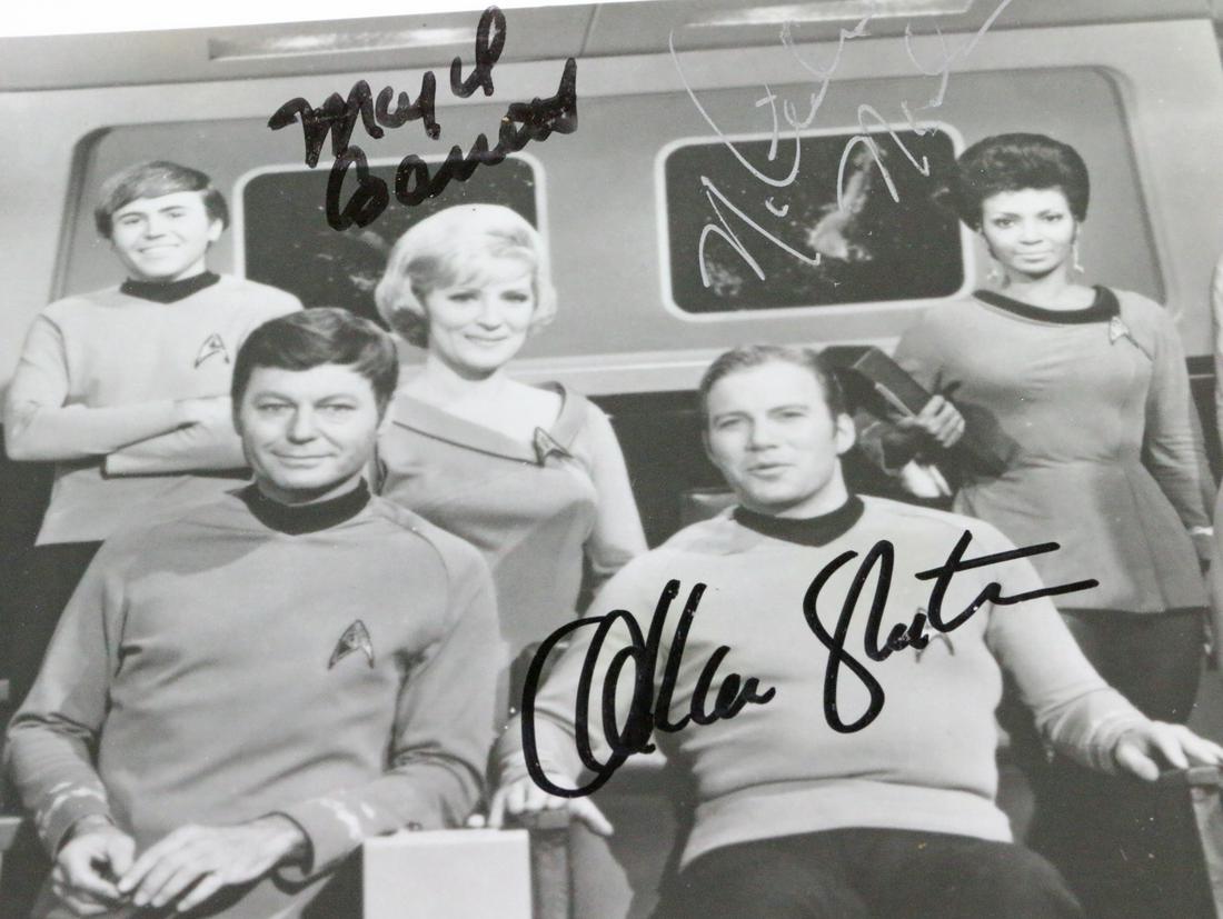 Star Trek Group Signed Photo: William Shatner, George Takei, DeForest Kelley etc. All autographs & signed ephemera presented here is from the Cordelia Platt autograph collection. Highly regarded in the autograph industry, Cordelia