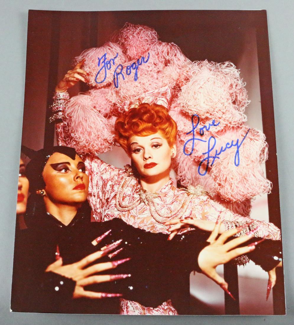 Lucille Ball I Love Lucy Signed: 8x10. All autographs & signed ephemera presented here is from the Cordelia Platt autograph collection. Highly regarded in the autograph industry, Cordelia was the president of the UACC (United autogra