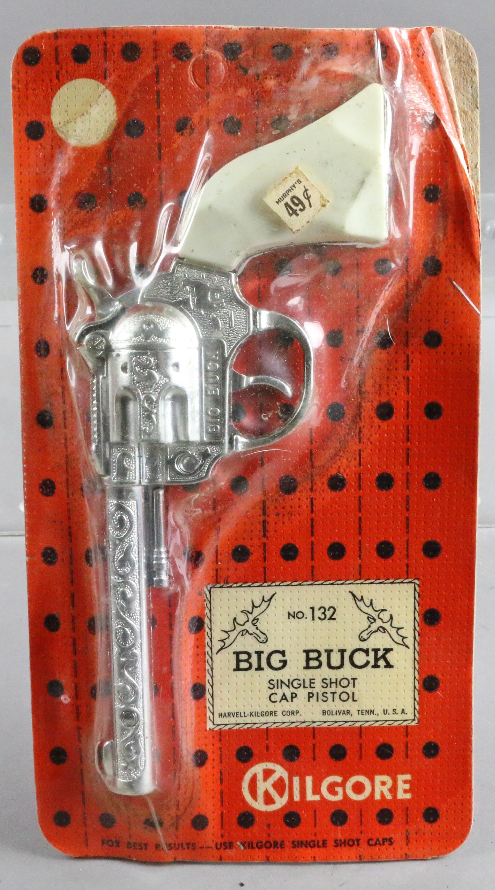 Kilgore Big Buck Cap Pistol Set NOS: Kilgore Big Buck Cap Pistol Set NOS 10 inches