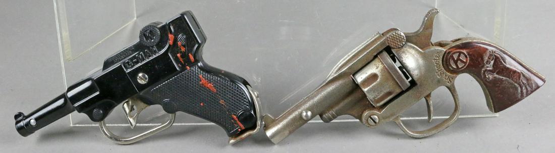 Kilgore Cast Iron Six Shooter Lot: Kilgore Cast Iron Six Shooter Lot, G Man 6 and 7 inches