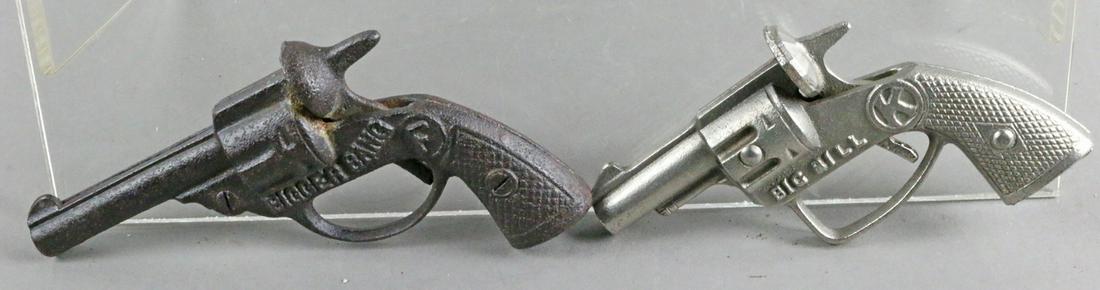 Kilgore Cast Iron Cap Gun Lot: Kilgore Cast Iron Cap Gun Lot, both need repair, 5 and 6 inches