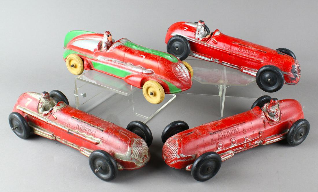 Auburn & Arcor Giant Race Cars Indy Style: Auburn & Arcor Giant Race Cars Indy Style. Scarce 11 inch racers.